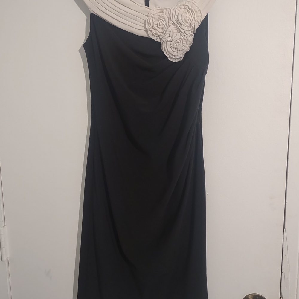 Jessica Howard Blue and Purple One Shoulder Sheath Dress